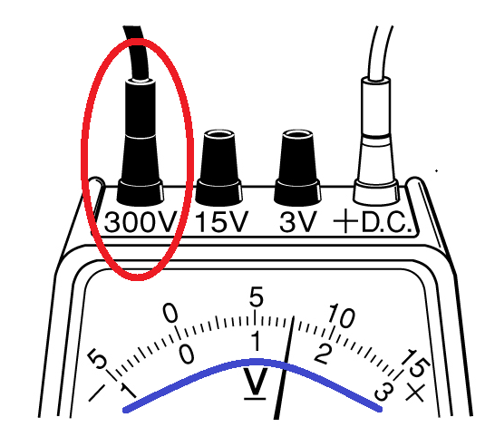 電圧計３００