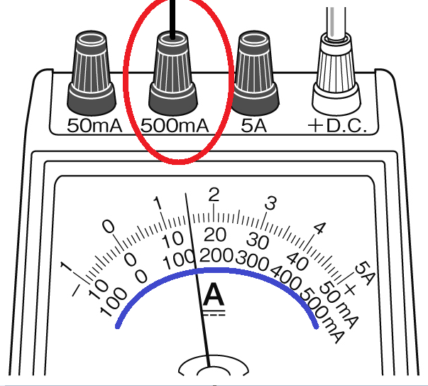 電流計500mAの場合