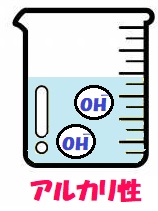 アルカリ性の水溶液