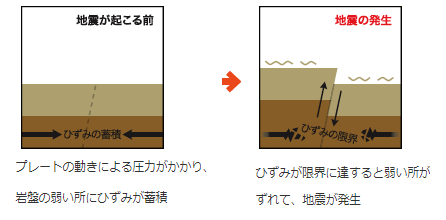 活断層で起きる地震