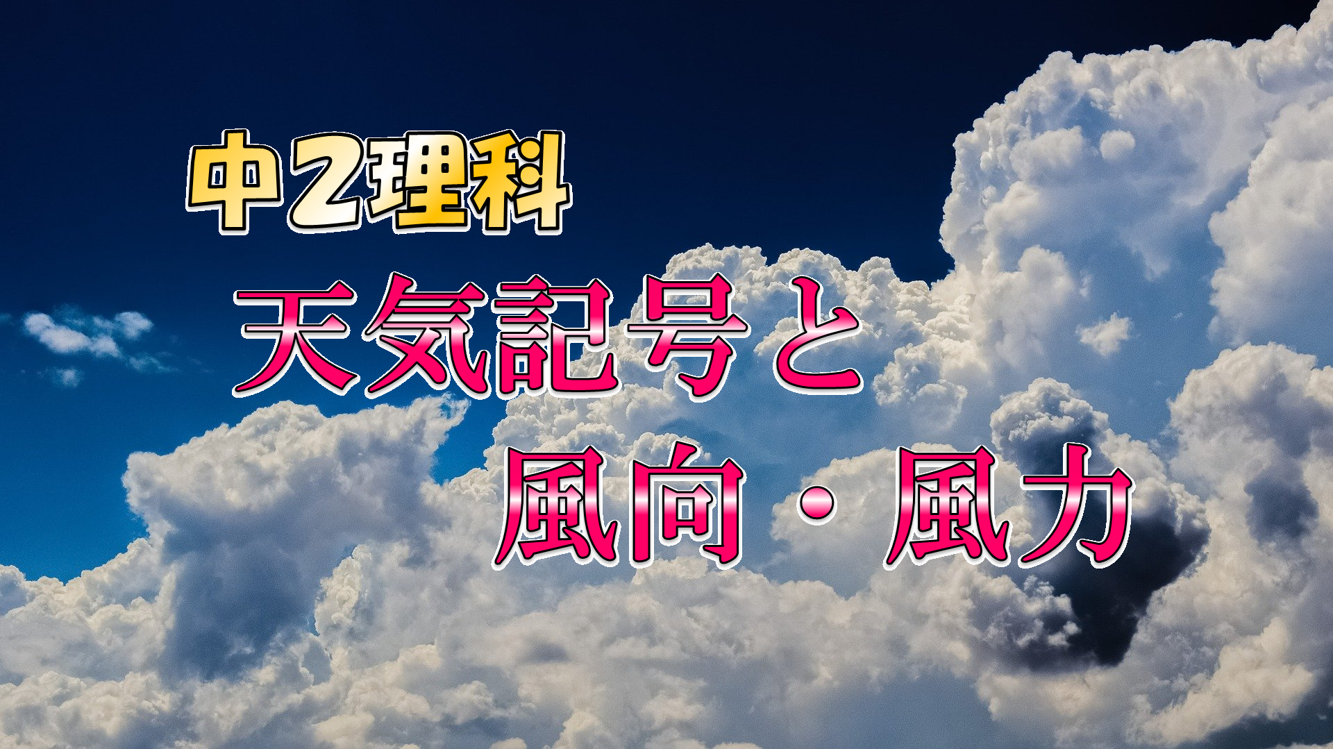 天気記号と風向・風力