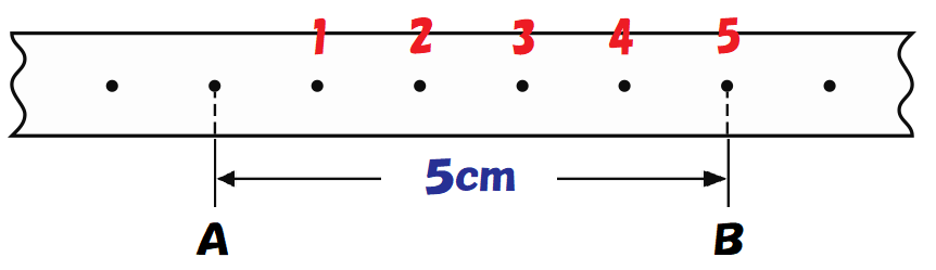 0.1秒間で５ｃｍ