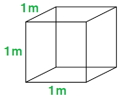 1m３の箱